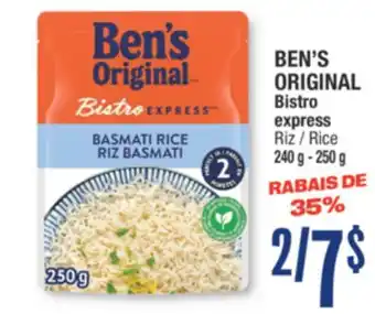 Jean Coutu BEN'S ORIGINAL Bistro express Rice offer