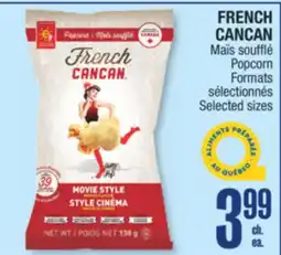 Jean Coutu FRENCH CANCAN Maïs soufflé Popcorn offer