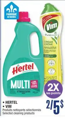 Jean Coutu HERTEL, VIM Selected cleaning products offer