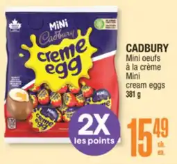 Jean Coutu CADBURY Mini cream eggs offer