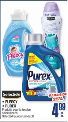 Jean Coutu FLEECY,PUREX,SELECTION Selected laundry products offer