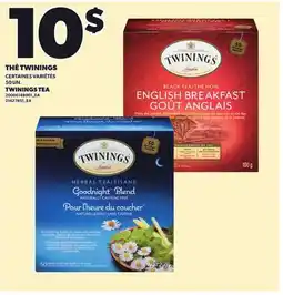 Provigo THÉ TWININGS, 50 UN offer