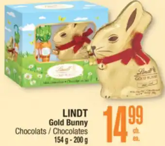 Jean Coutu LINDT Gold Bunny Chocolates offer