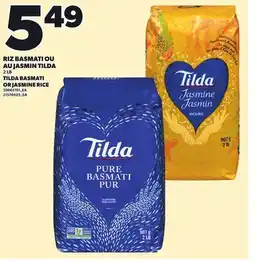 Provigo RIZ BASMATI OU AU JASMIN TILDA, 2 LB offer