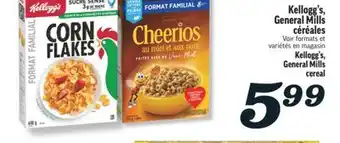 Marché Richelieu KELLOGG'S GENERAL MILLS CÉRÉALES | KELLOGG'S GENERAL MILLS CEREAL offer