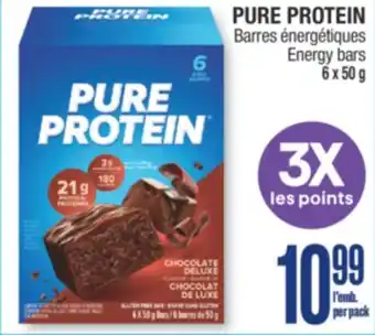 Jean Coutu PURE PROTEIN Energy bars offer