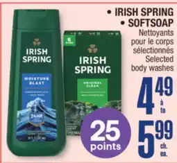 Jean Coutu IRISH SPRING, SOFTSOAP Selected body washes offer