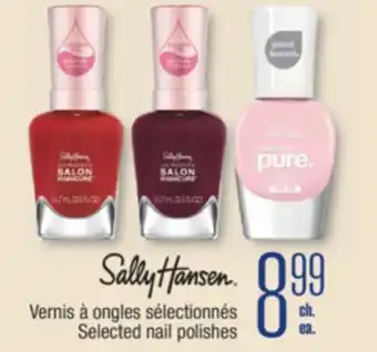 Jean Coutu SALLY HANSEN Selected nail polishes offer