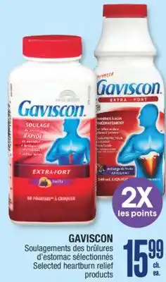 Jean Coutu GAVISCON Selected heartburn relief products offer