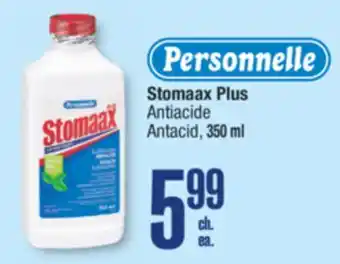 Jean Coutu PERSONNELLE Stomaax Plus Antacid offer