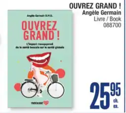 Jean Coutu OUVREZ GRAND ! Angèle Germain Book offer