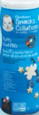 Familiprix Gerber Puffs blueberry vanilla flavour 42 g offer