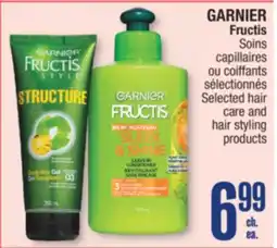 Jean Coutu GARNIER Fructis Selected hair care and hair styling products offer