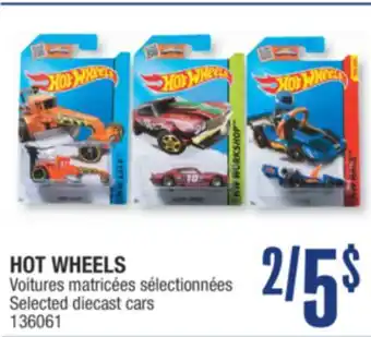 Jean Coutu HOT WHEELS Selected diecast cars offer