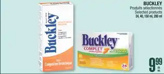 Jean Coutu BUCKLEY Selected products offer