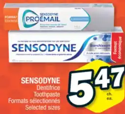 Jean Coutu SENSODYNE Dentifrice Toothpaste offer