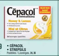 Jean Coutu CÉPACOL, STREPSILS Lozenges offer