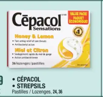 Jean Coutu CÉPACOL, STREPSILS Lozenges offer