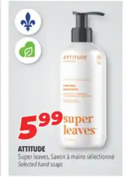 Familiprix ATTITUDE Super leaves Selected hand soaps offer