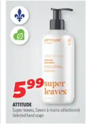 Familiprix ATTITUDE Super leaves Selected hand soaps offer