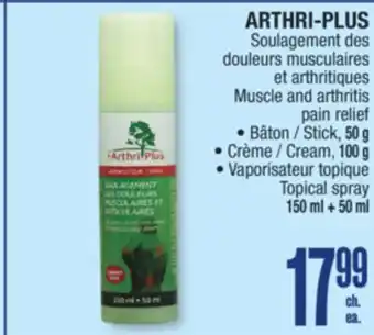 Jean Coutu ARTHRI-PLUS Muscle and arthritis pain relief offer