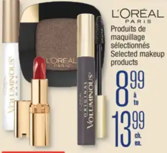 Jean Coutu L'ORÉAL PARIS Selected makeup products offer