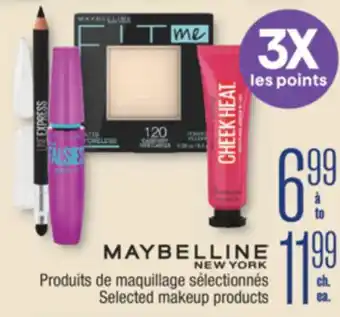 Jean Coutu MAYBELLINE NEW YORK Selected makeup products offer