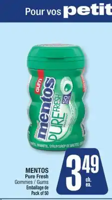 Jean Coutu MENTOS Pure Fresh Gums offer