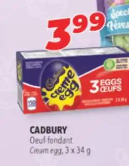 Familiprix CADBURY Oeuf-fondant Cream egg offer