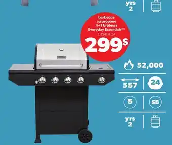 Provigo BARBECUE AU PROPANE 4+1 BRÛLEURS EVERYDAY ESSENTIALS offer