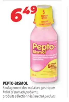 Familiprix PEPTO-BISMOL Relief of stomach problems, selected products offer