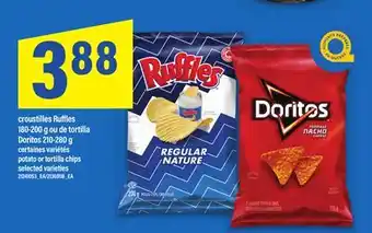 Maxi CROUSTILLES RUFFLES 180-200 G OU DE TORTILLA DORITOS 210-280 G | POTATO OR TORTILLA CHIPS offer