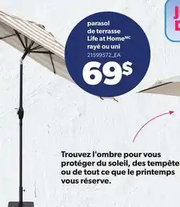 Provigo PARASOL DE TERRASSE LIFE AT HOME offer