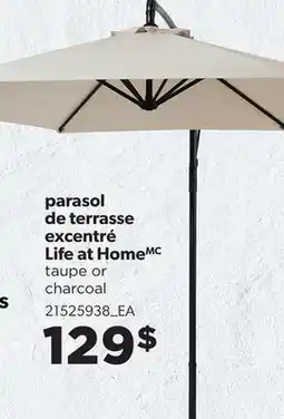 Provigo PARASOL DE TERRASSE EXCENTRÉ LIFE AT HOMEMC offer