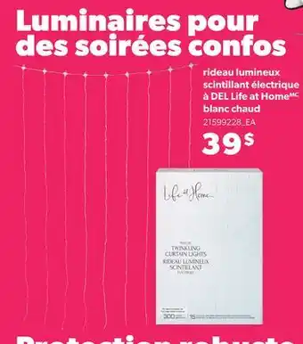 Provigo RIDEAU LUMINEUX SCINTILLANT ÉLECTRIQUE À DEL LIFE AT HOME offer