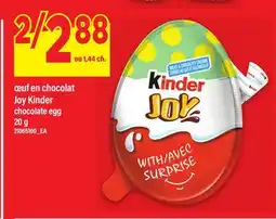 Maxi ŒUF EN CHOCOLAT KINDER JOY | CHOCOLATE EGG, 20 g offer