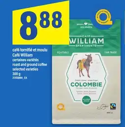 Maxi CAFÉ TORRÉFIÉ ET MOULU CAFÉ WILLIAM | ROAST AND GROUND COFFEE, 300 G offer