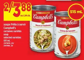 Maxi SOUPE PRÊTE À SERVIR CAMPBELL'S | SOUP, 515 mL offer