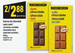 Maxi BARRES DE CHOCOLAT SANS NOM | CHOCOLATE BARS, 100 G offer