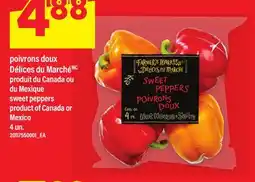 Maxi POIVRONS DOUX DÉLICES DU MARCHÉ | SWEET PEPPERS, 4 un offer