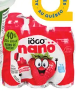 Giant Tiger Activia or IӦGO Nano drinkable yogurt offer