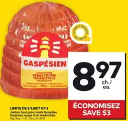 Giant Tiger Gaspesien toupee style smoked ham offer