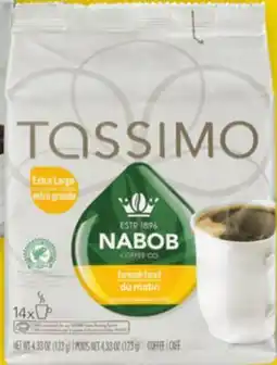 Giant Tiger Tassimo coffee pods offer