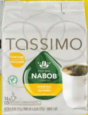 Giant Tiger Tassimo coffee pods offer