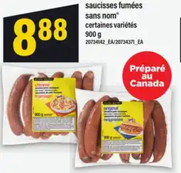 Maxi SAUCISSES FUMÉES SANS NOM , 900 G offer