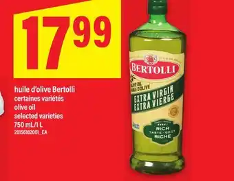 Maxi HUILE D'OLIVE BERTOLLI | OLIVE OIL, 750 mL/1 L offer