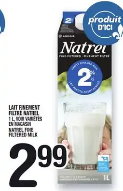 Marche Ami LAIT FINEMENT FILTRÉ NATREL | NATREL FINE FILTERED MILK offer