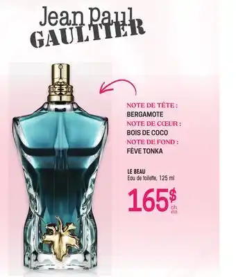 Uniprix Jean Paul Gaulter LE BEAU Eau de toilette offer