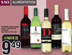 Marche Ami VIN ROUGE, BLANC OU ROSÉ | RED, WHITE OR ROSÉ WINE offer