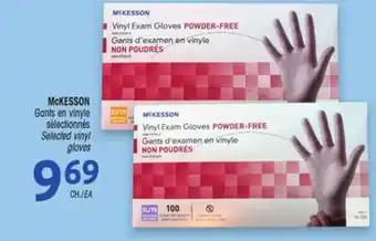 Uniprix McKESSON Gants en vinyle sélectionnés/ Selected vinyl gloves offer